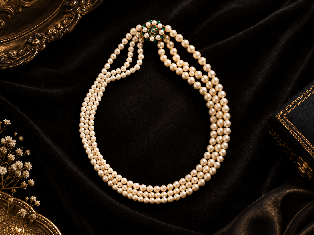 Antique 14k Gold Turquoise & Pearl